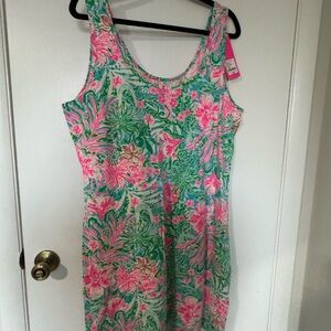 NWT Lilly Pulitzer Newberry Tank Dress in Pink and Blue